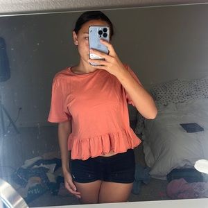 Wild fable ruffle top- Size xs